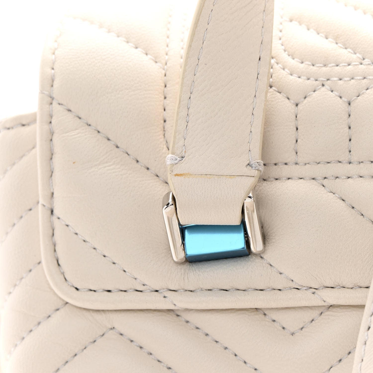 Bulgari Calfskin Quilted Serpenti Forever Backpack White 11 of 11