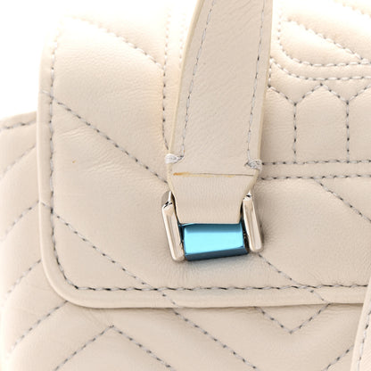 Bulgari Calfskin Quilted Serpenti Forever Backpack White 11 of 11