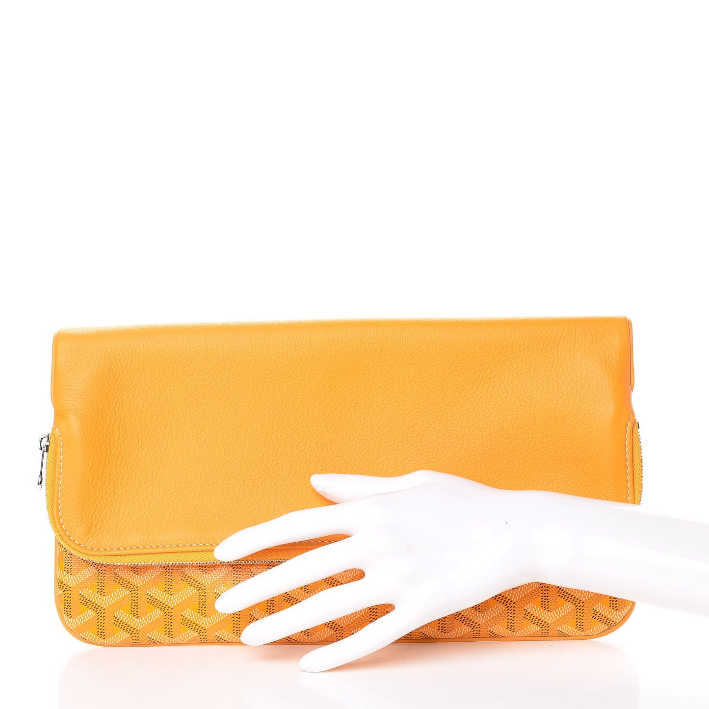 Goyardine Sainte Marie Soft Clutch Yellow