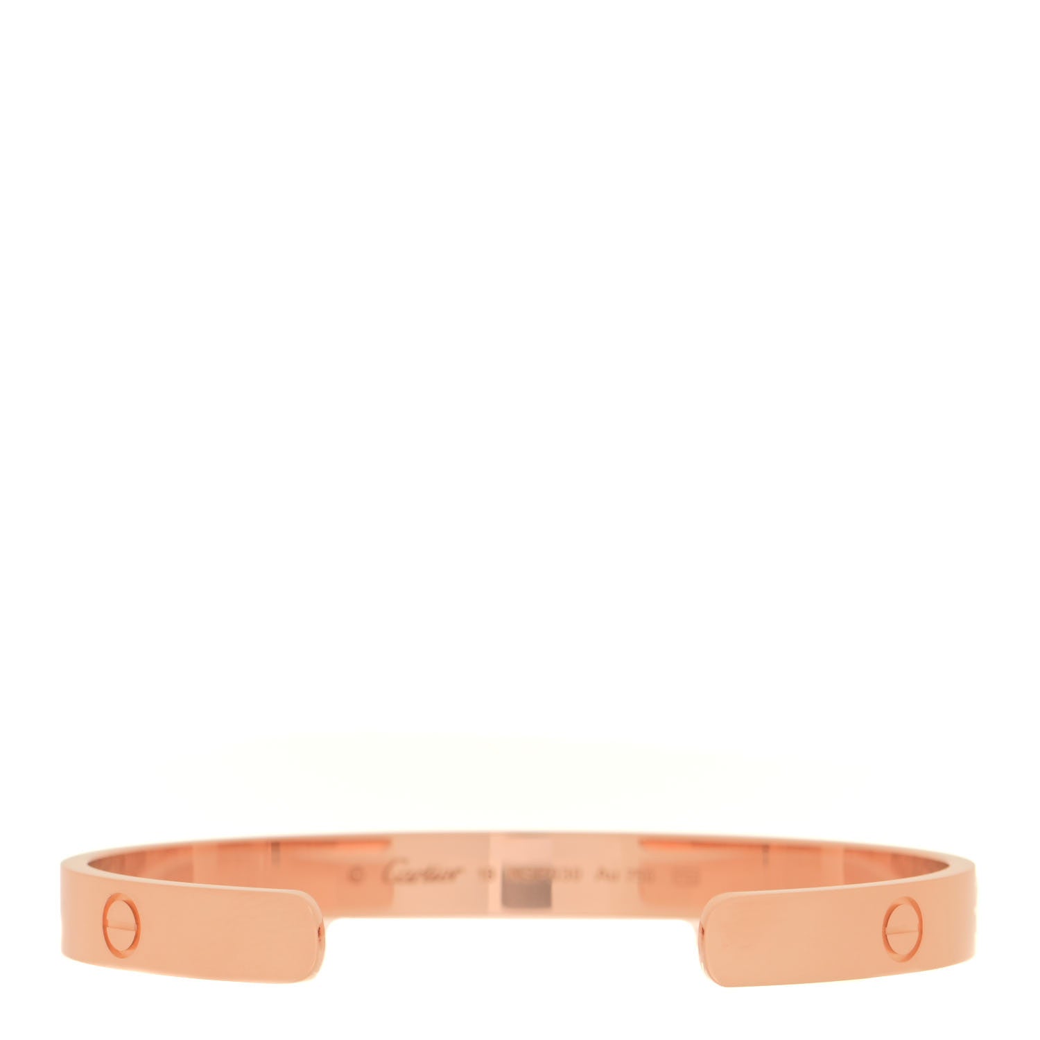 Cartier 18K Pink Gold LOVE Cuff Bracelet 18 3 of 5