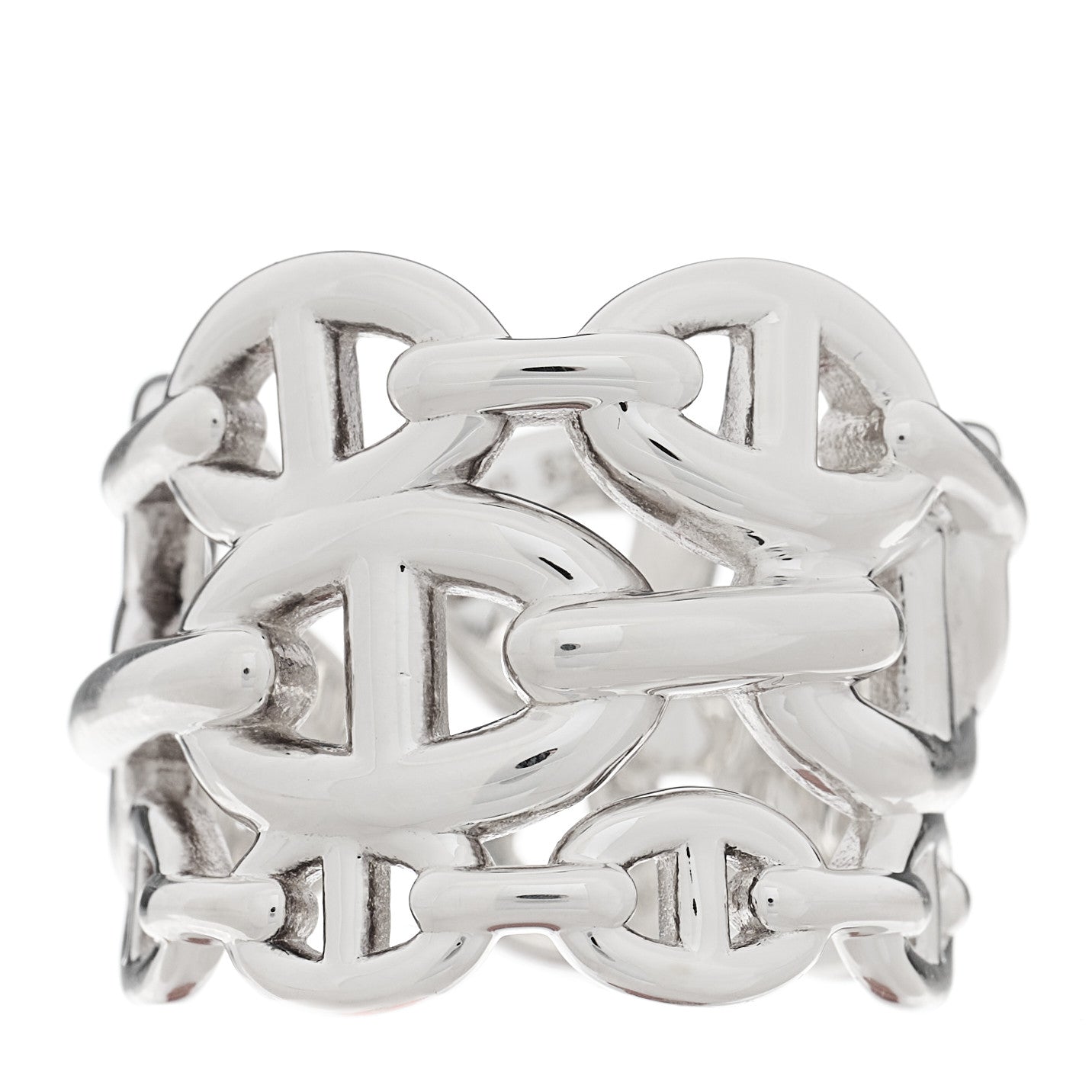 Sterling Silver GM Chaine d'Ancre Enchainee Band Ring 54 7