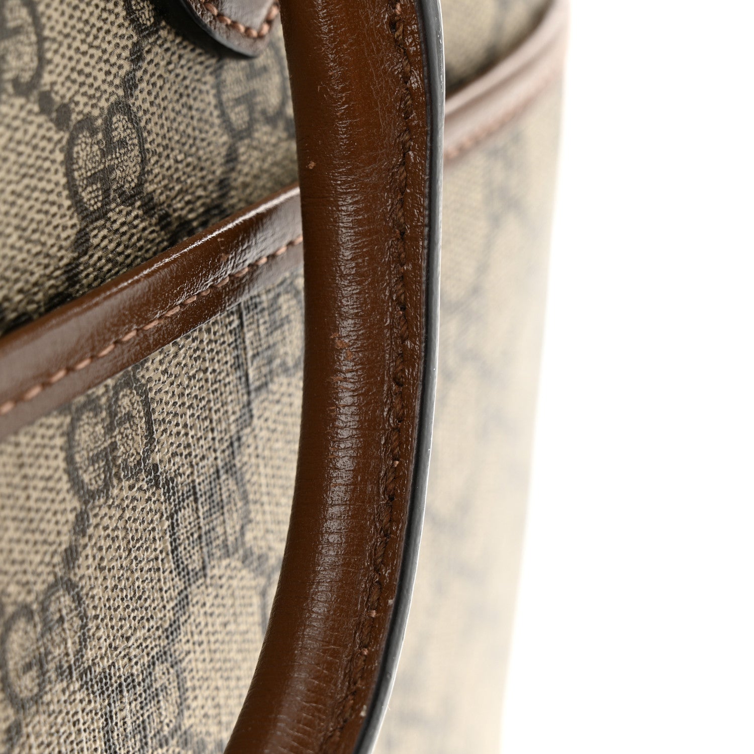 Gucci GG Supreme Monogram Azalea Calfskin Retro Interlocking G Business Case Beige Ebony Brown Sugar 16 of 16