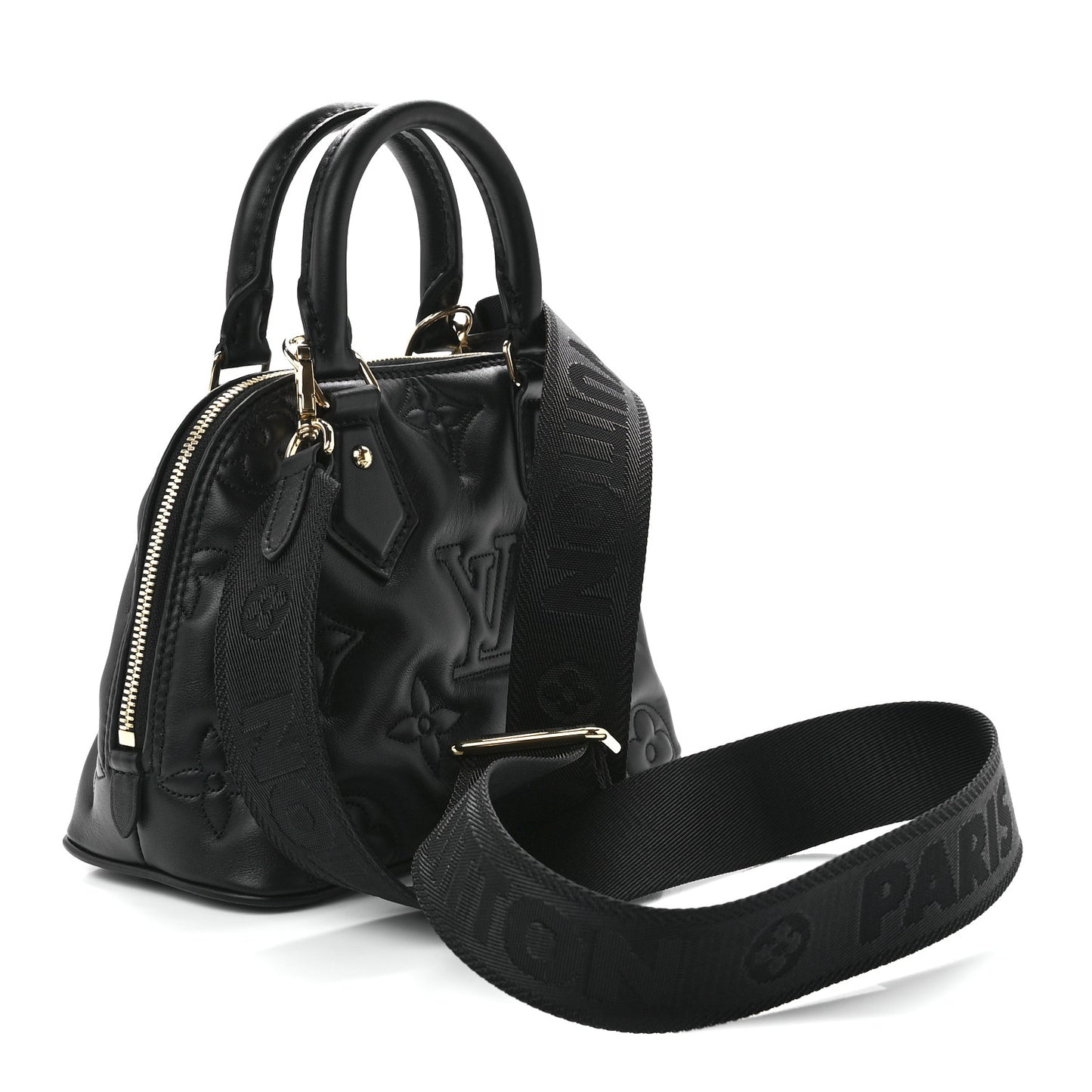 Calfskin Bubblegram Alma BB Black