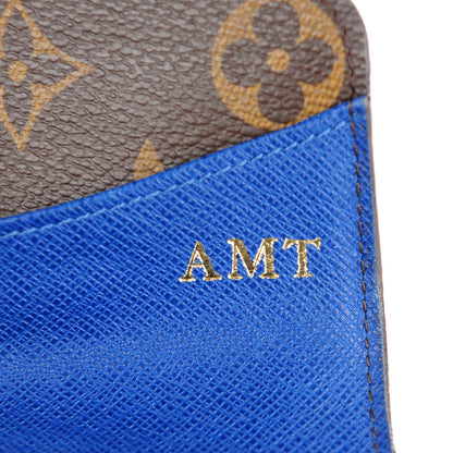 Louis Vuitton Monogram Emilie Wallet Blue 6 of 10
