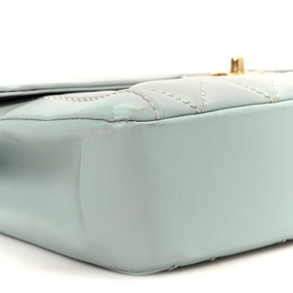 Chanel Calfskin Quilted Wild Stitch Large Flap Light Blue 10 of 11