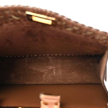 Fendi Vitello King Shiny Nappa Intreccio Petite Peekaboo I SEE U Satchel Gianduia 5 of 9