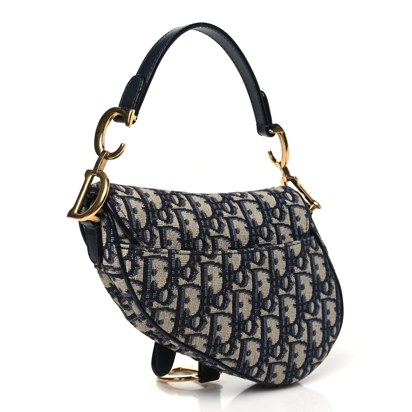 Oblique Mini Saddle Bag Blue