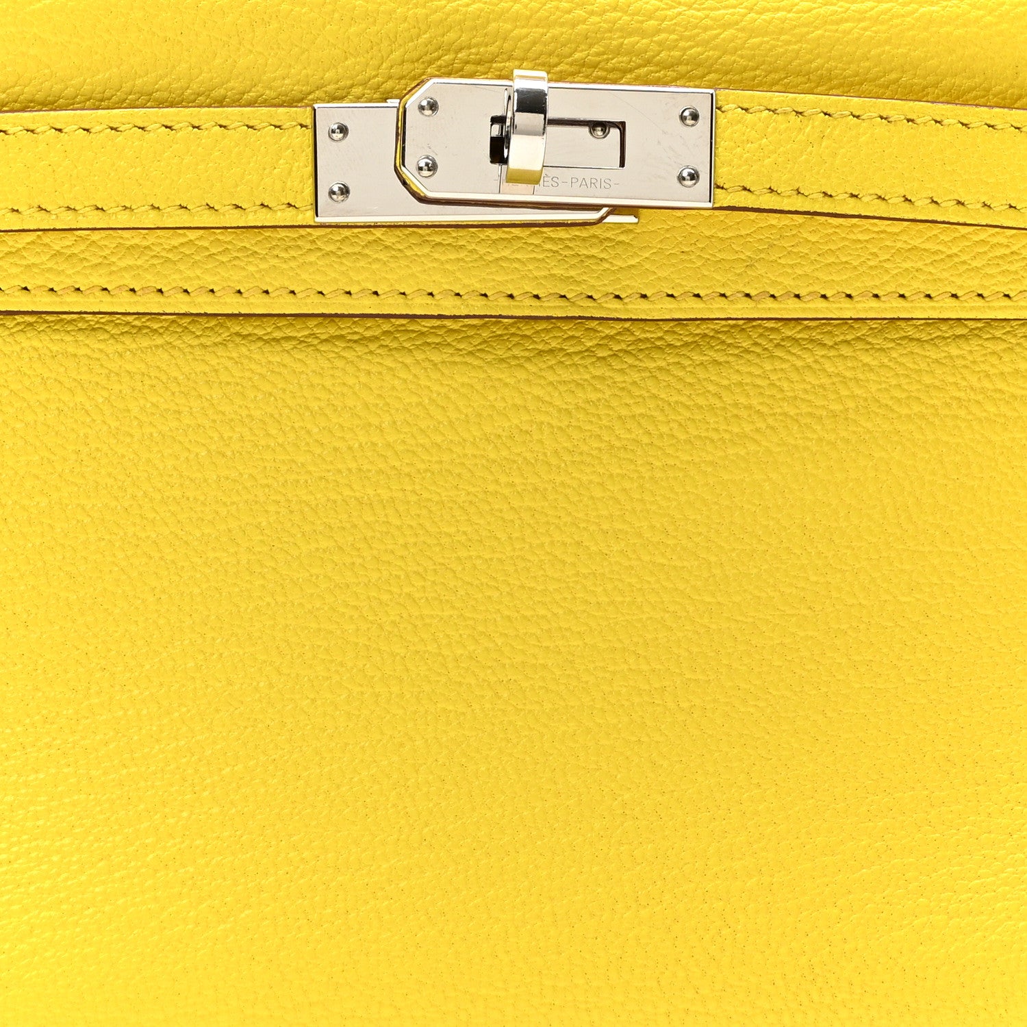 Hermes Chevre Mysore Mini Kelly Sellier 20 Jaune Citron 8 of 11