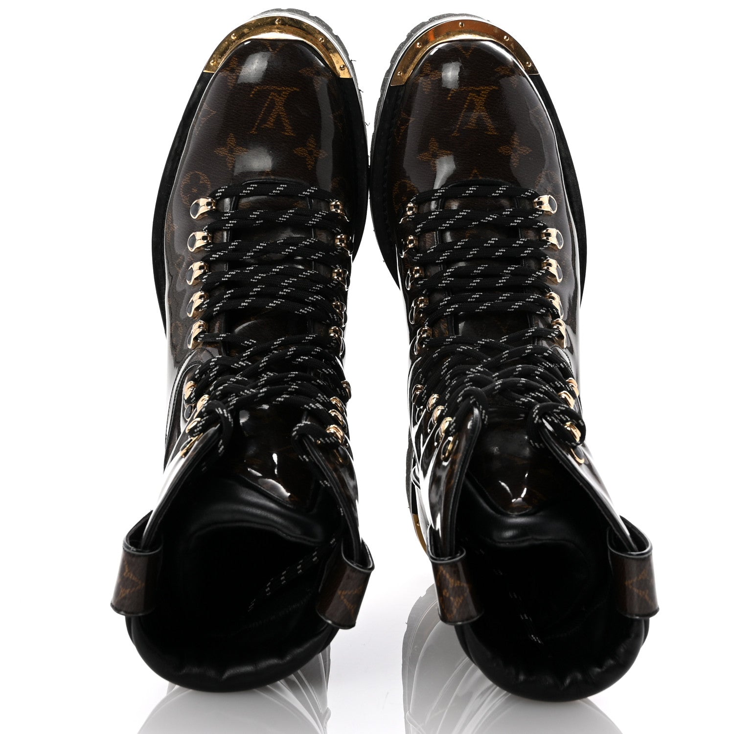 Louis Vuitton Monogram Glaze Mens Outland Ankle Boots 8.5 Ebene 2 of 10