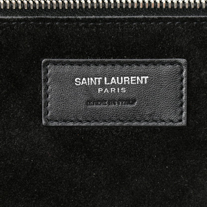 Saint Laurent Suede Studded Hobo Bag Black 7 of 10