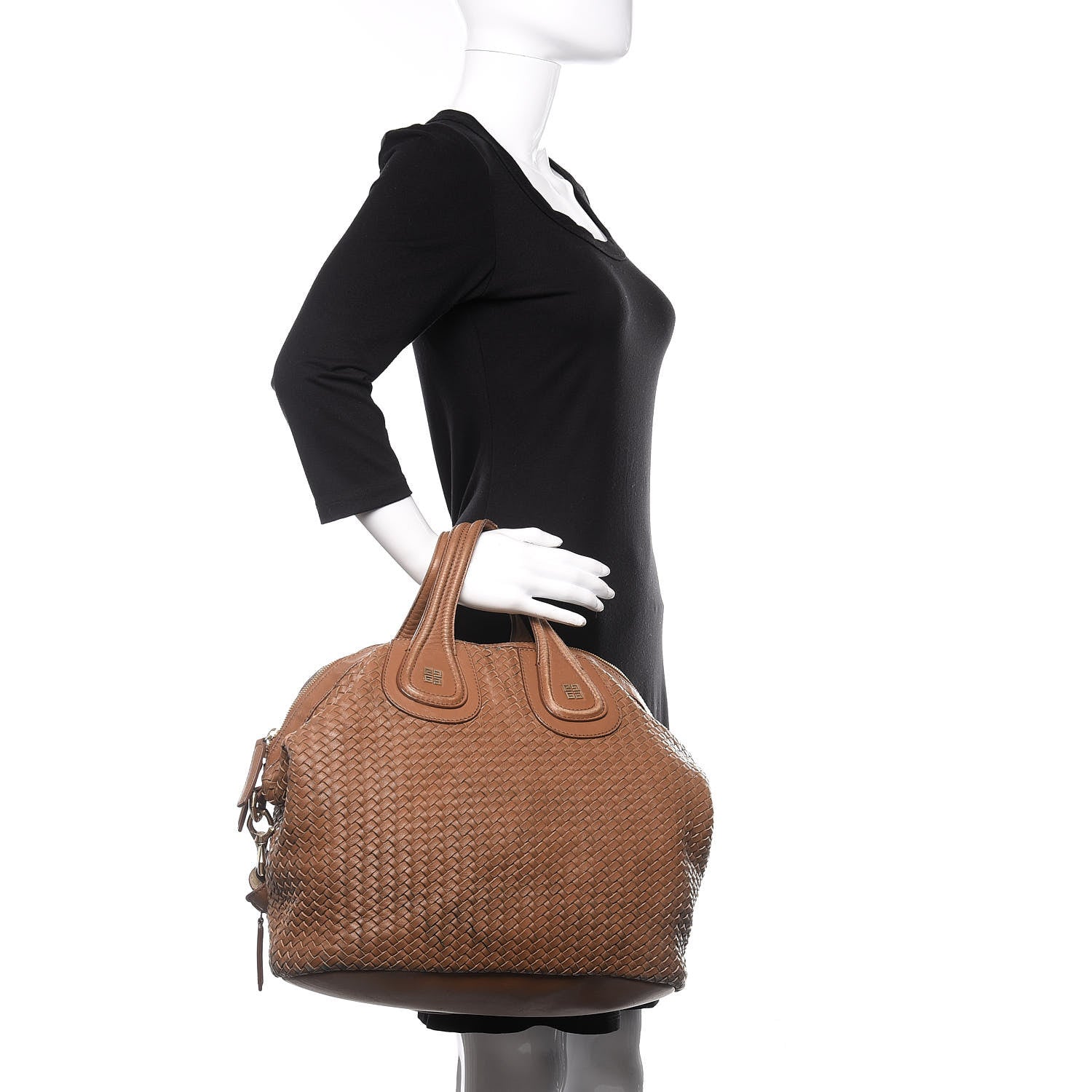 Givenchy Lambskin Woven Medium Nightingale Tan 3 of 15
