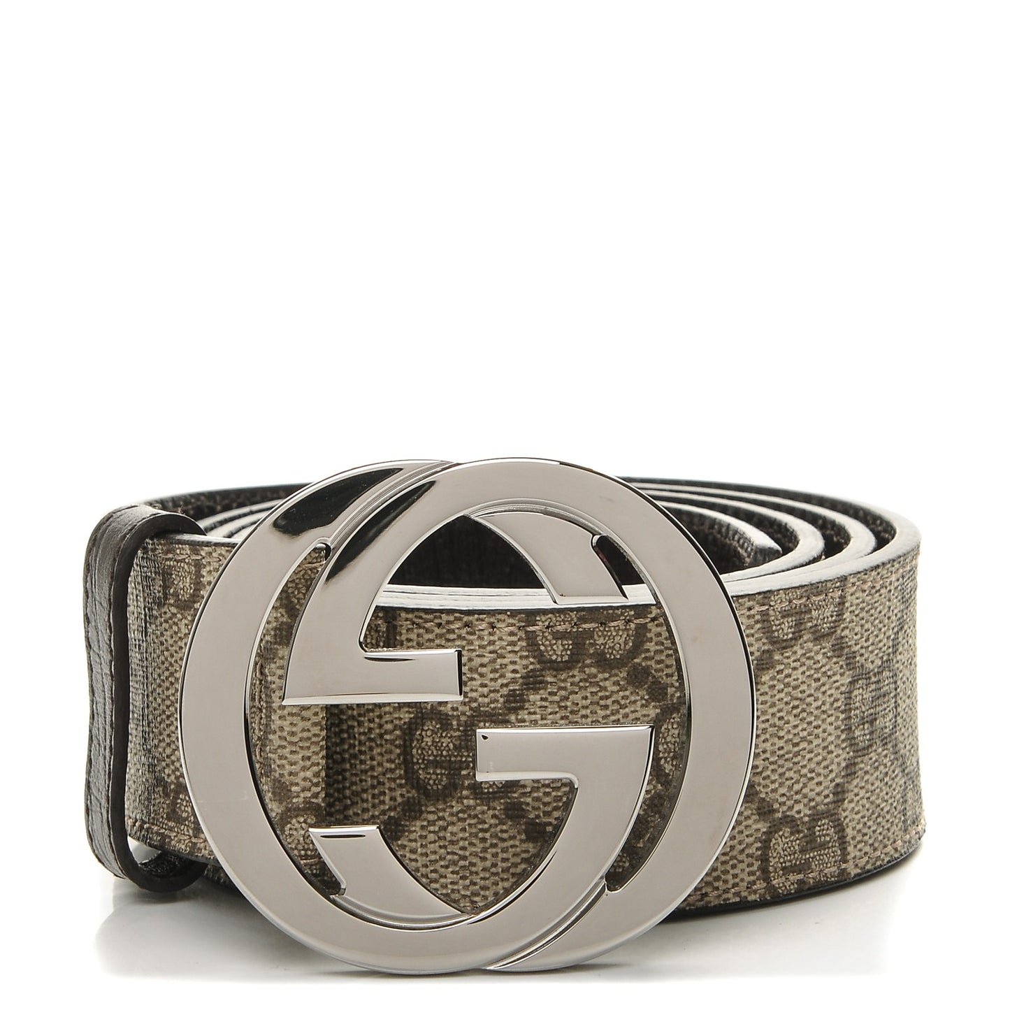 GG Plus Monogram Interlocking G Belt 90 36 Dark Brown
