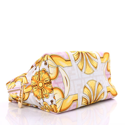 Fendi X VERSACE Nylon Fendace FF Baroque Medium Trapezoid Beauty Pouch Pink 4 of 8