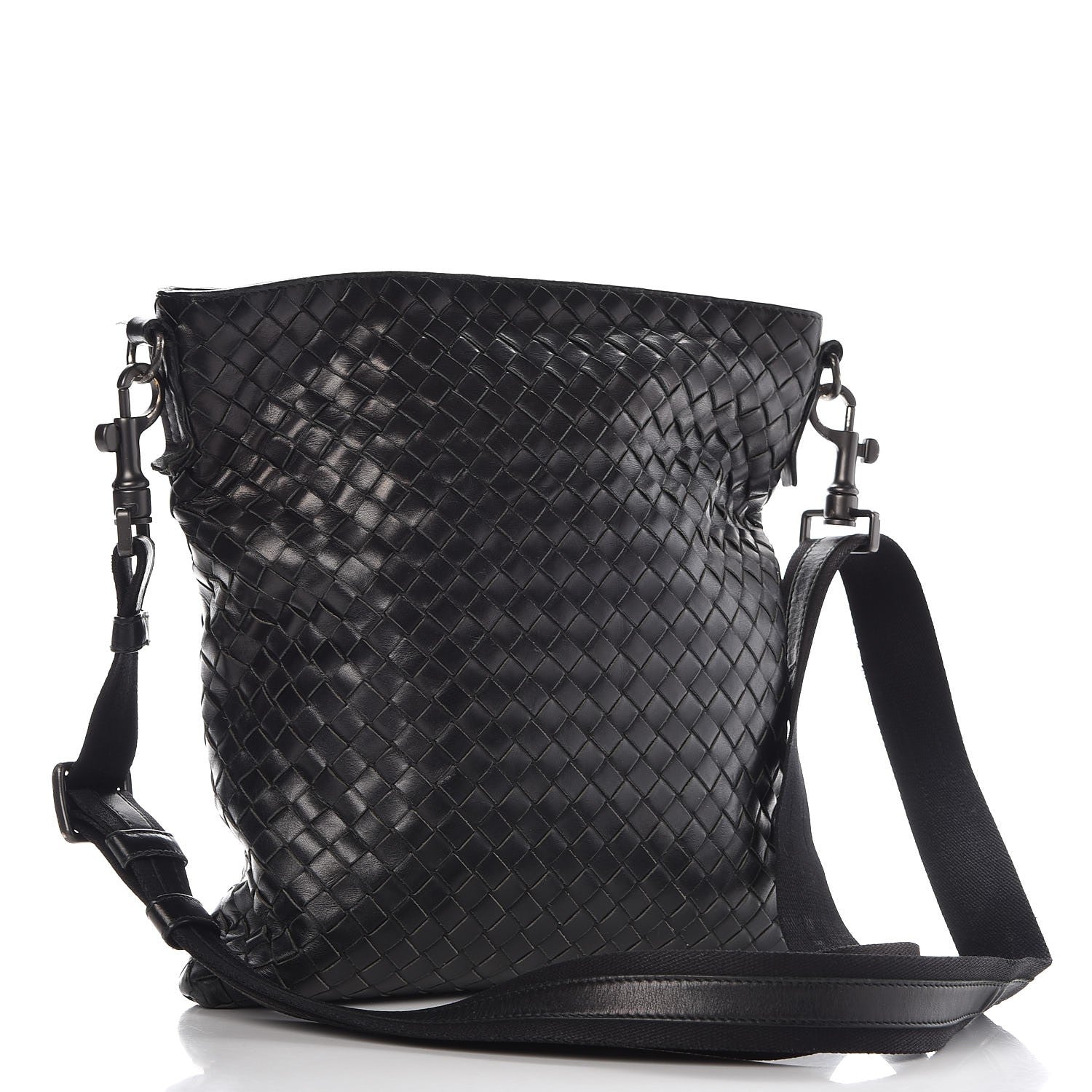 Bottega Veneta Nappa Intrecciato Crossbody Bag Nero Black 3 of 16