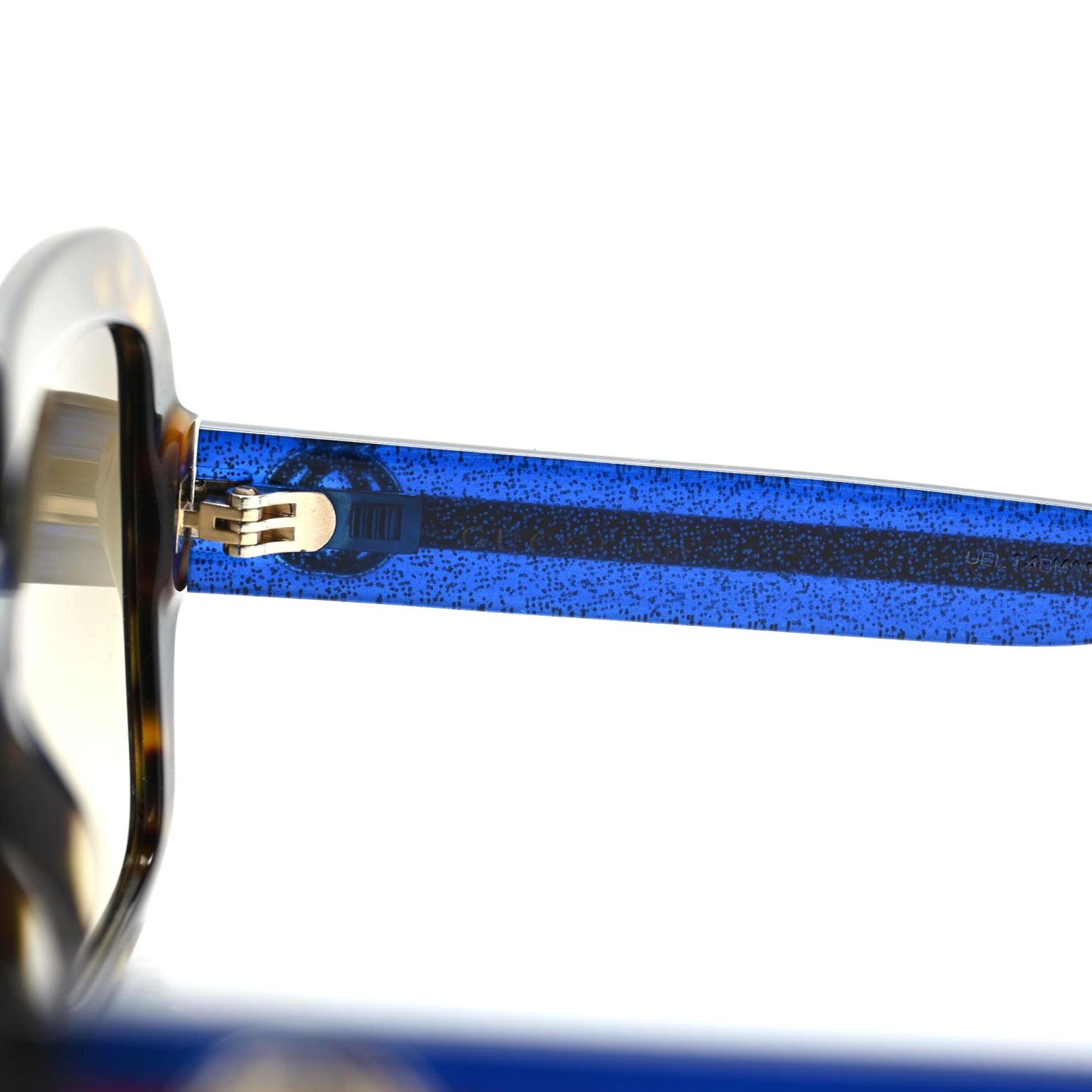 Gucci Oversize Square Web GG 0036S Sunglasses Tortoise 6 of 9