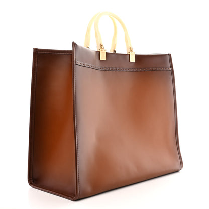 Fendi Vitello King Tamponato Large Fendi Sunshine Shopper Tote Cuoio 3 of 12