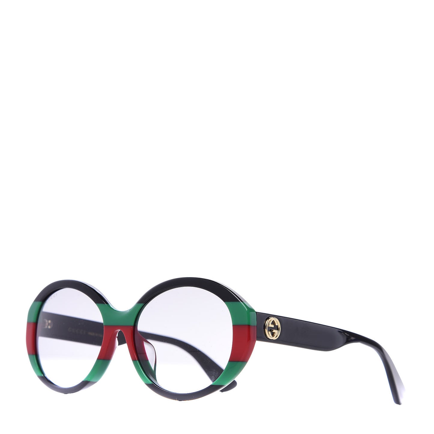 Round Web Sunglasses GG0279SA Black Green