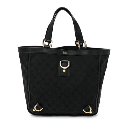 Gucci Monogram Small Abbey Tote Black 1 of 10