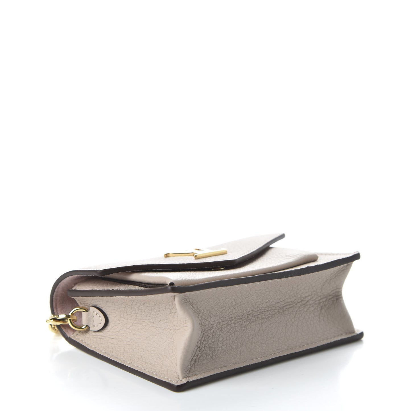 Soft Calfskin Mini My Lockme Chain Pochette Greige