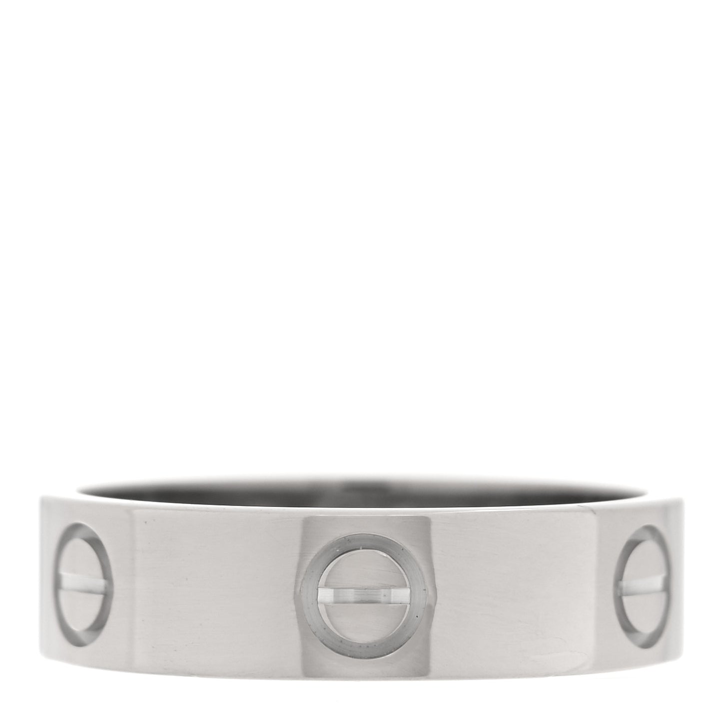 18K White Gold 5.5mm LOVE Ring 58 8.5