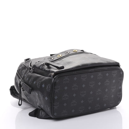 MCM Visetos Medium Studded Dual Stark Backpack Black 3 of 8