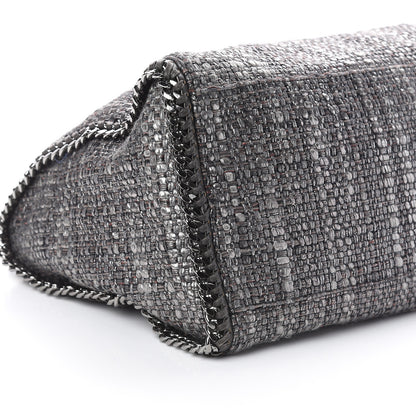 Stella McCartney Metallic Woven Boucle Boston Bag Dark Grey 7 of 8
