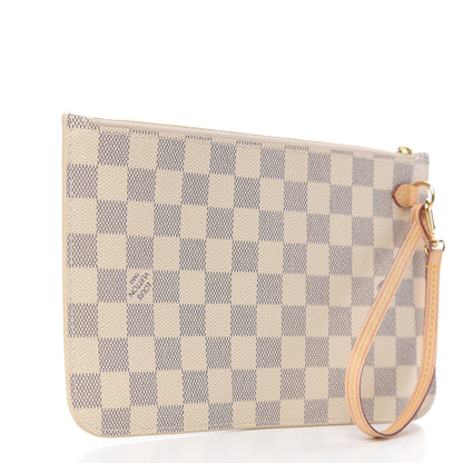 Louis Vuitton Damier Azur Neverfull MM GM Pochette 2 of 7