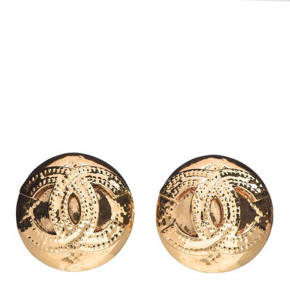 Chanel CC Clip On Earrings Gold 1 of 4