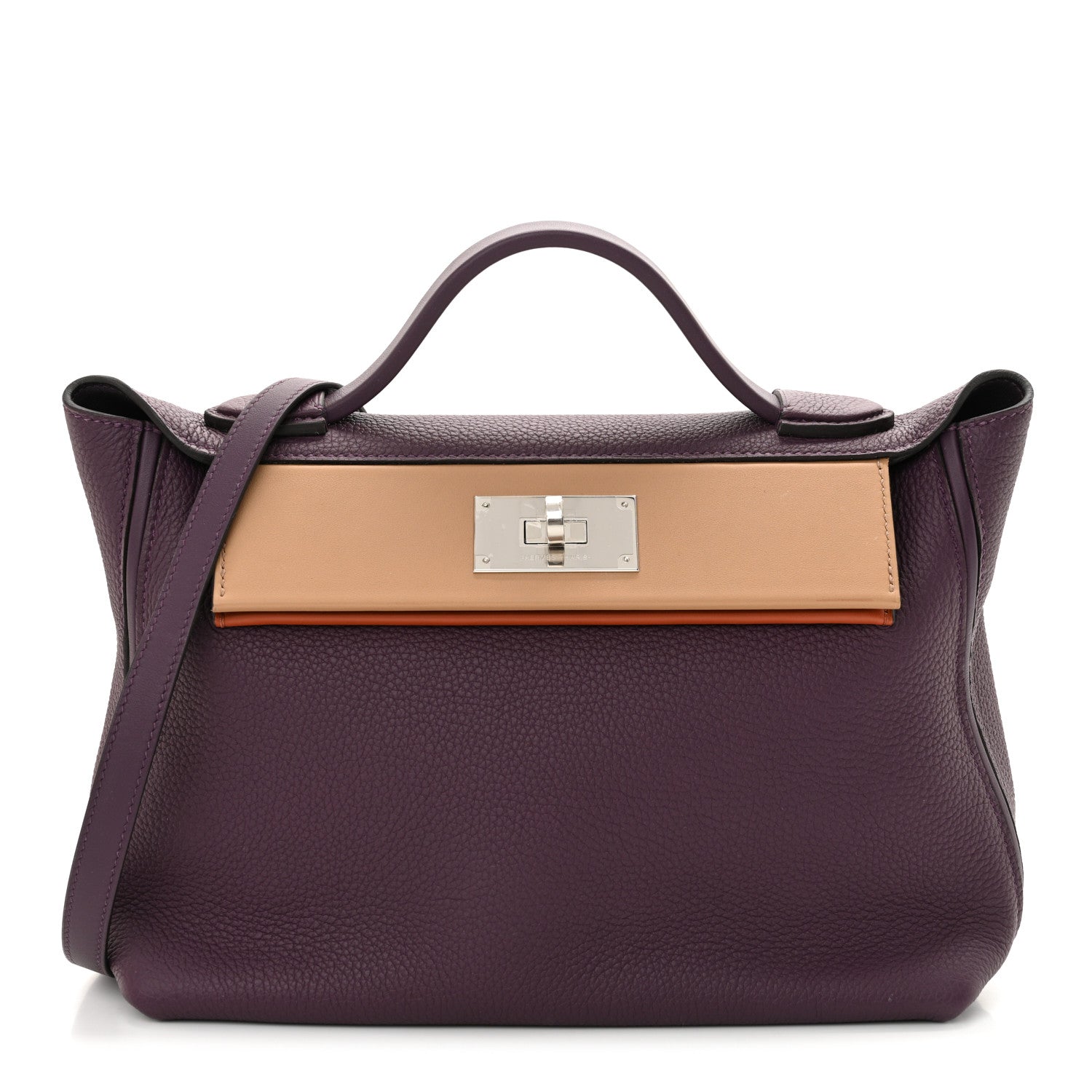 Hermes Togo Swift 24/24 29 Cassis Chai Cuivre 1 of 12