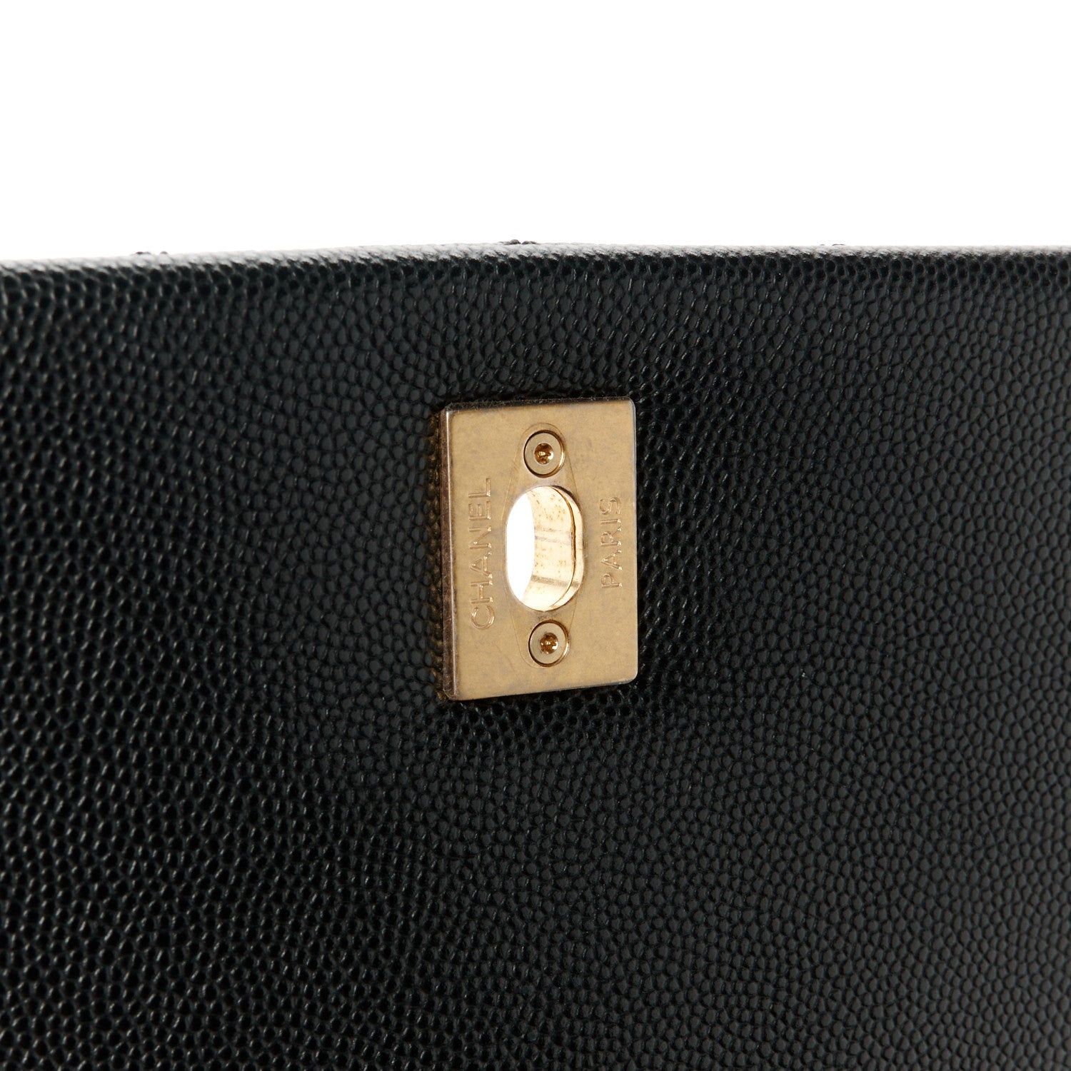 Chanel Caviar Lizard Embossed Quilted Small Coco Handle Flap Black 6 of 12