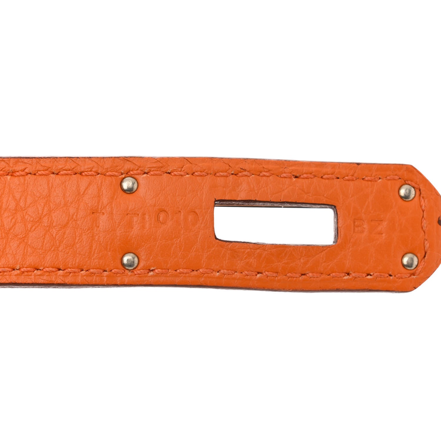Hermes Taurillon Clemence Kelly Retourne 35 Orange 7 of 12