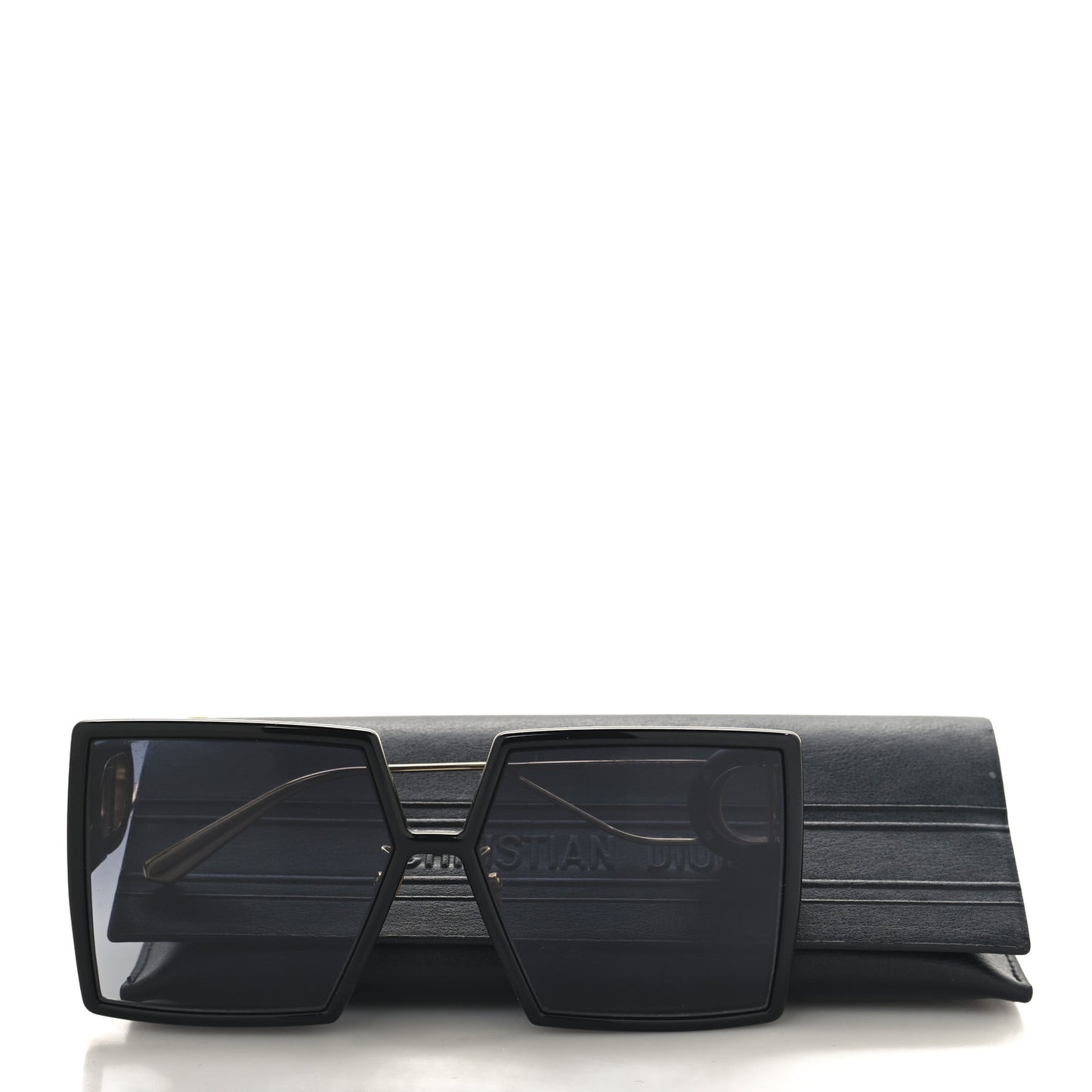 Acetate Square 30 Montaigne Sunglasses Black