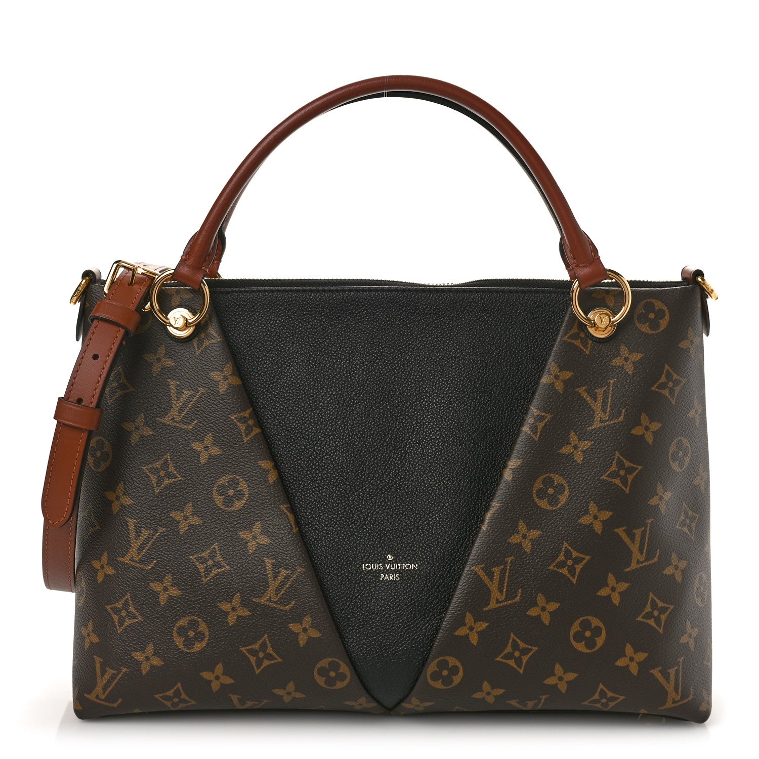Louis Vuitton Monogram V Tote MM Black 1 of 8