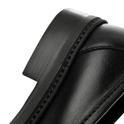 Chanel Lambskin Quilted CC Turnlock Loafers 38.5 Black 10 of 15