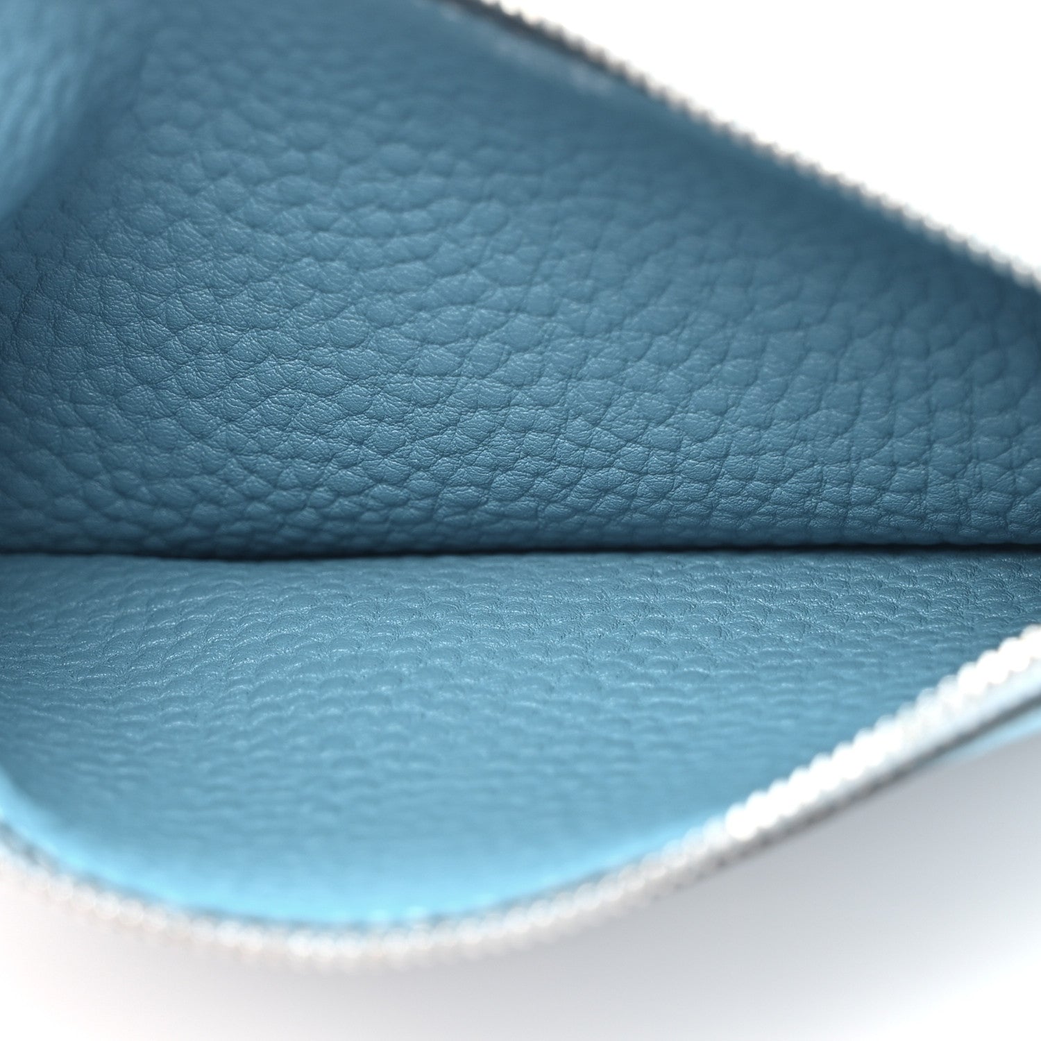 Hermes Togo Dogon Duo Wallet Blue Jean 7 of 10