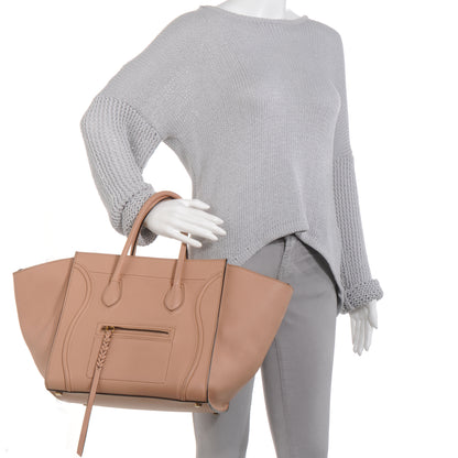 Celine Supple Calfskin Medium Phantom Luggage Flesh 2 of 8
