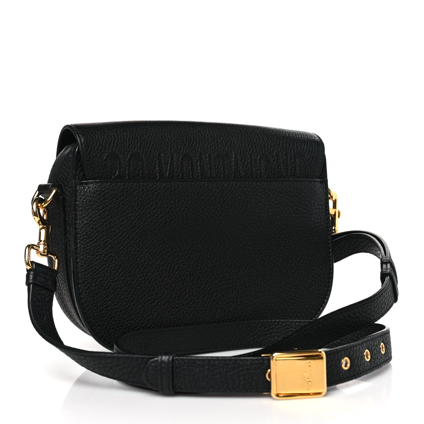 Grained Calfskin Medium Bobby Flap Black