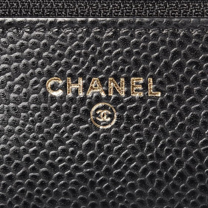 Chanel Caviar Quilted Wallet On Chain WOC Black 6 of 9