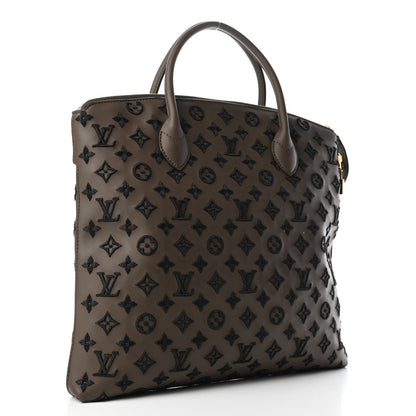 Louis Vuitton Monogram Addiction Vertical Lockit MM Brown 2 of 4