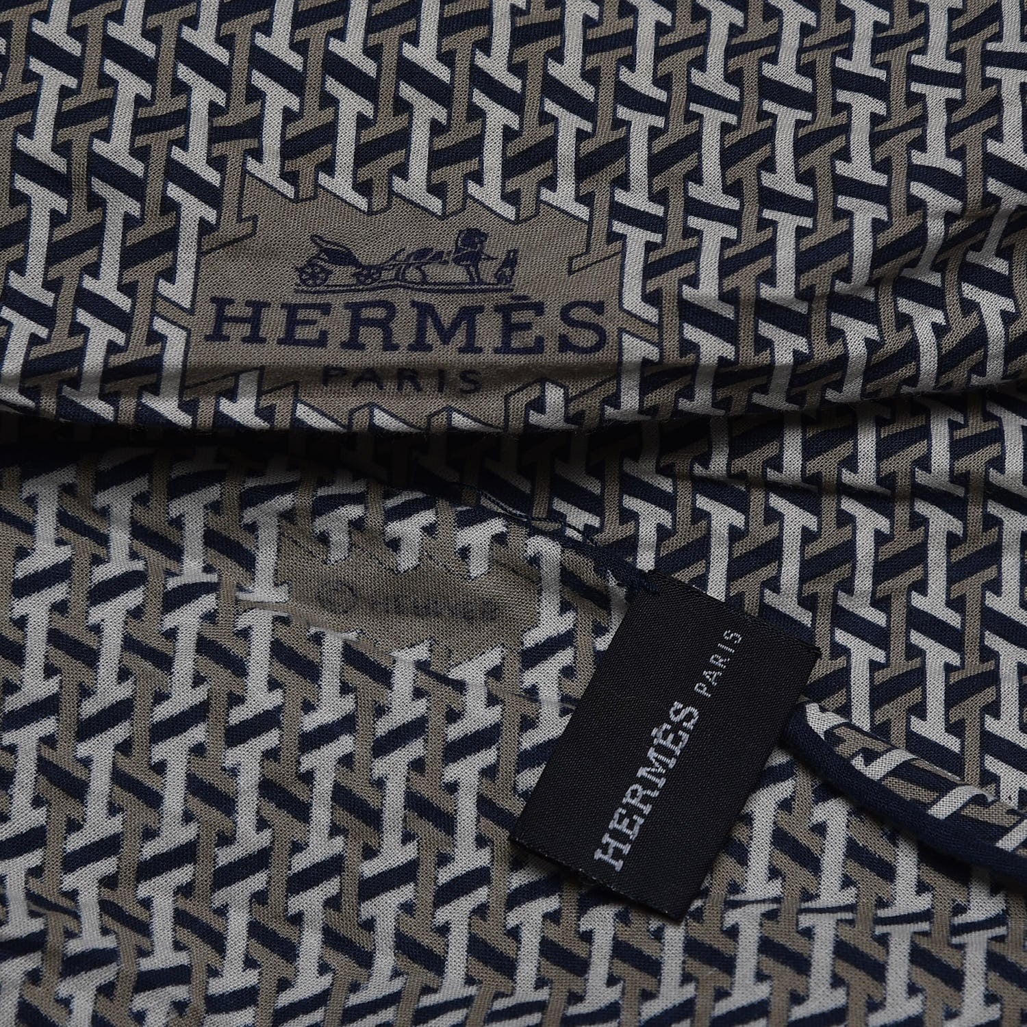 Hermes Cotton H Sublime Losange Scarf GM 6 of 6