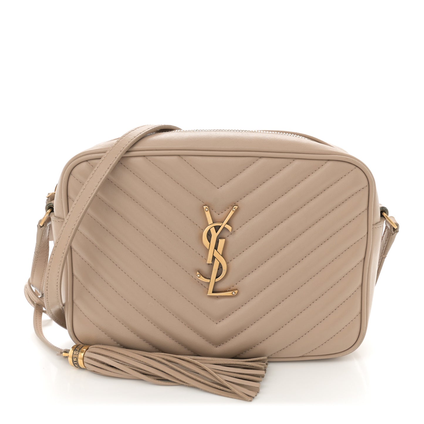 Calfskin Matelasse Monogram Lou Camera Bag Nude Powder