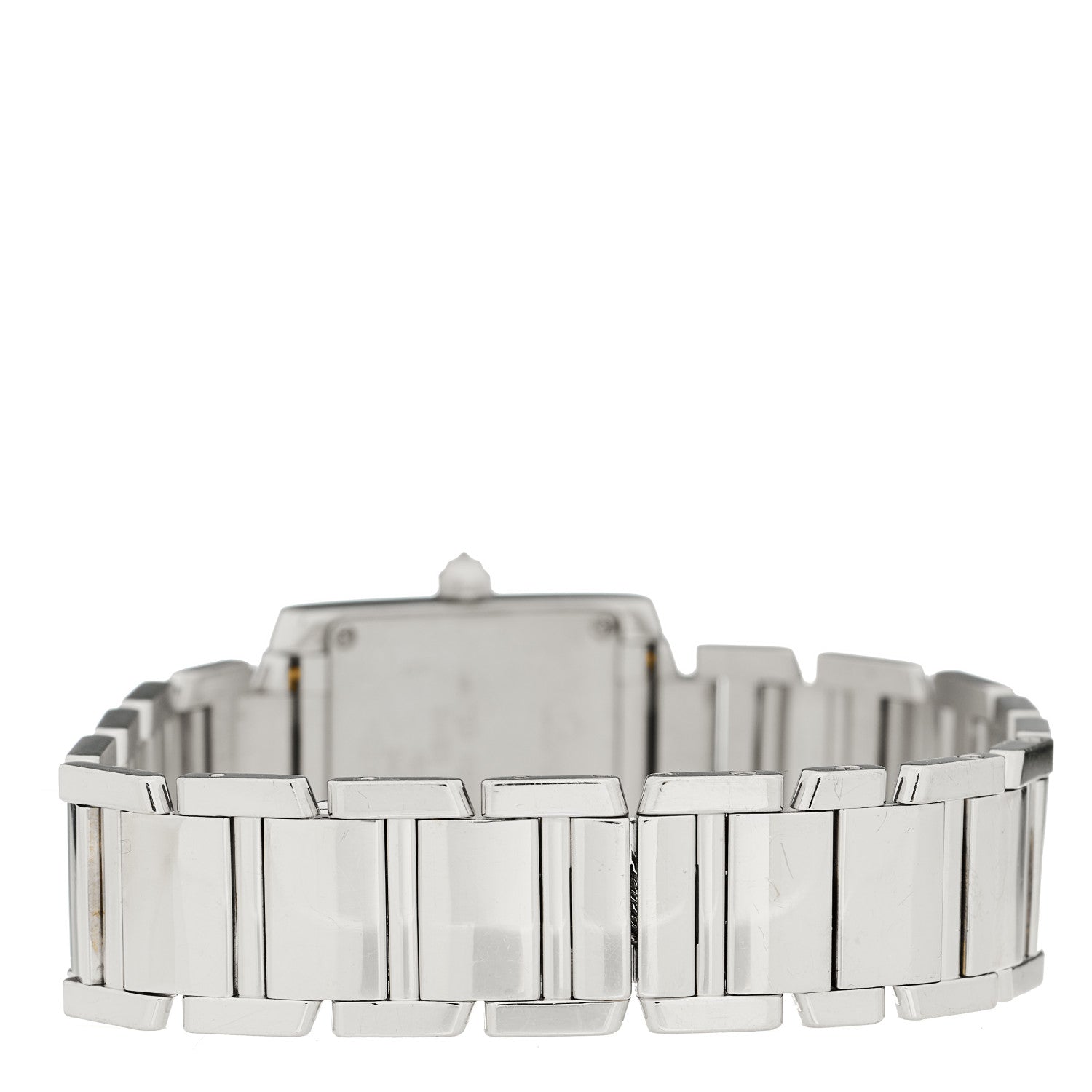 Cartier 18K White Gold Diamond Bezel 20mm Tank Francaise Quartz Watch 3 of 4