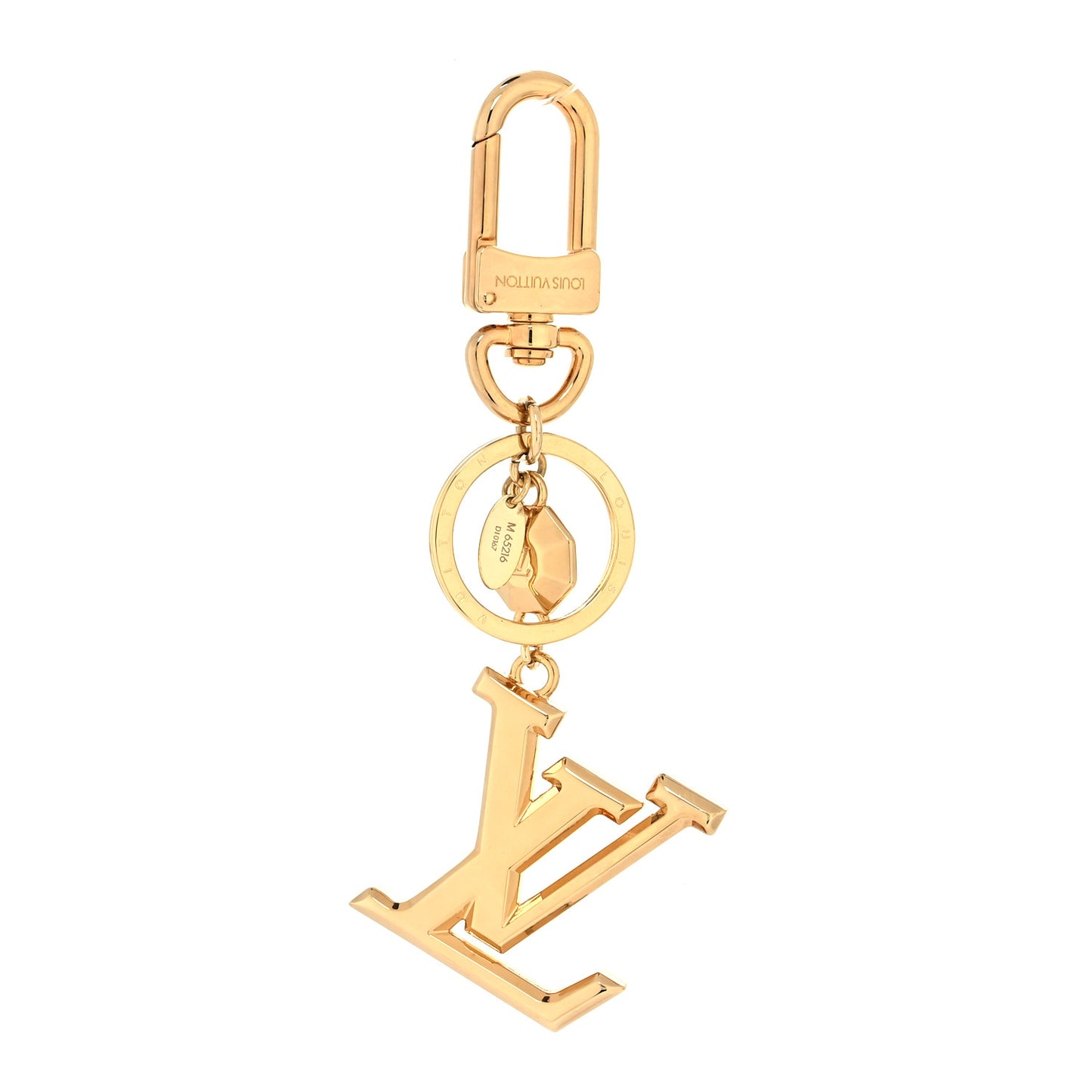 LV Facettes Bag Charm Key Holder Gold