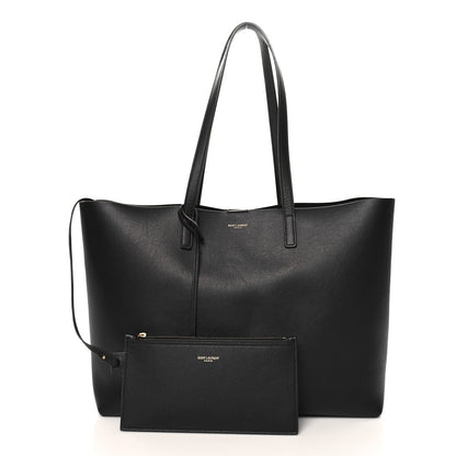 Saint Laurent Calfskin Large Shopping Tote Black 2 of 11