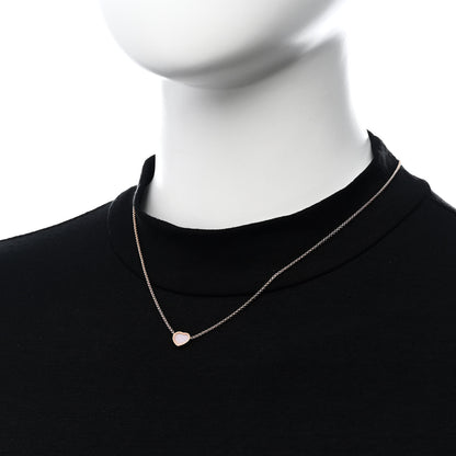 Chopard 18K Rose Gold Pink Opal My Happy Hearts Pendant Necklace 2 of 6