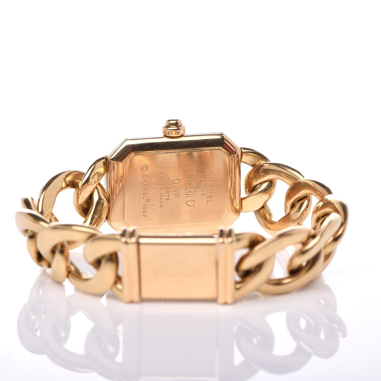 18K Yellow Gold 20mm Chain Premiere Quartz Watch M