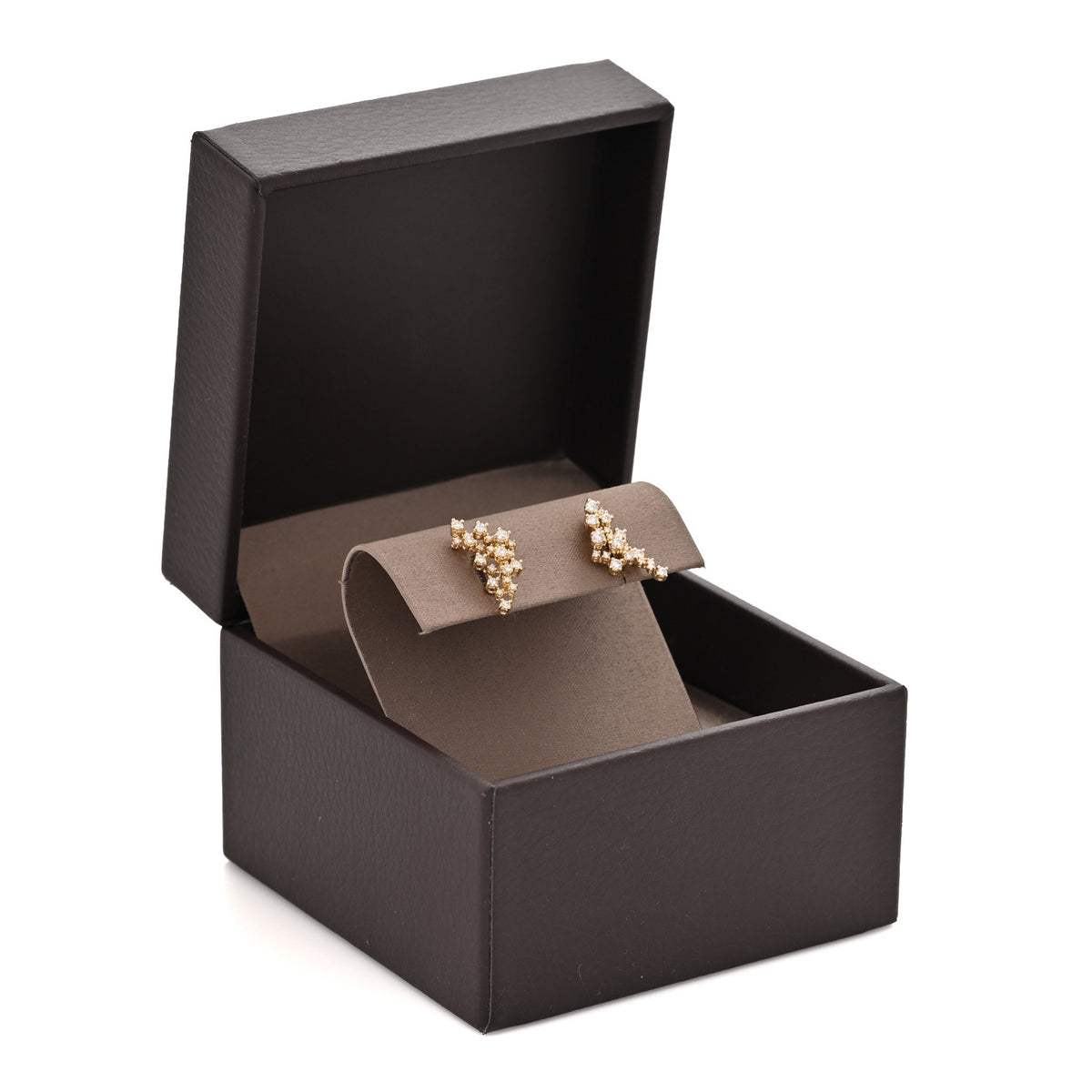 Damiani 18K Yellow Gold Diamond Mimosa Earrings 6 of 6