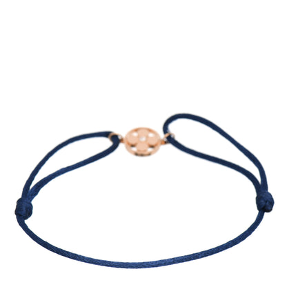 Louis Vuitton 18K Pink Gold Diamond Idylle Blossom Sun Cord Bracelet Blue 5 of 8