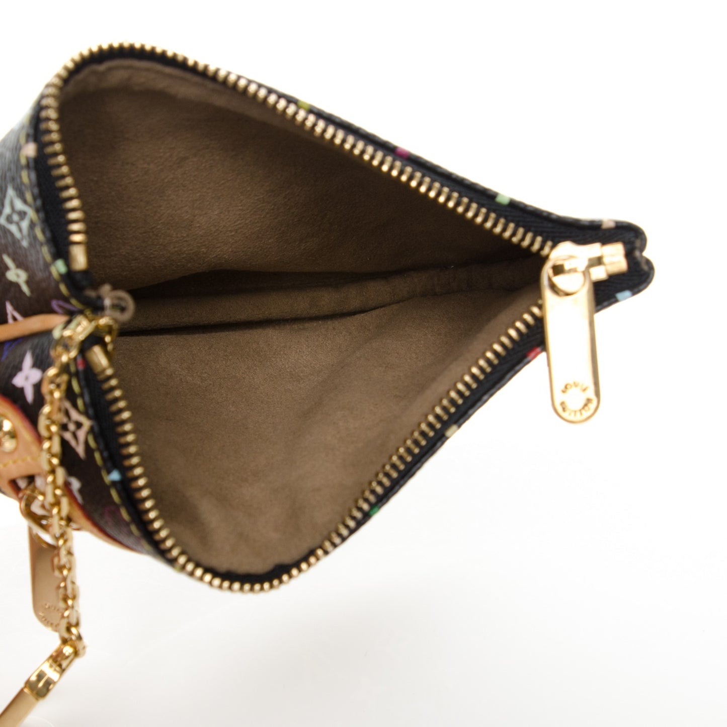 Monogram Multicolor Pochette Plate MM Black