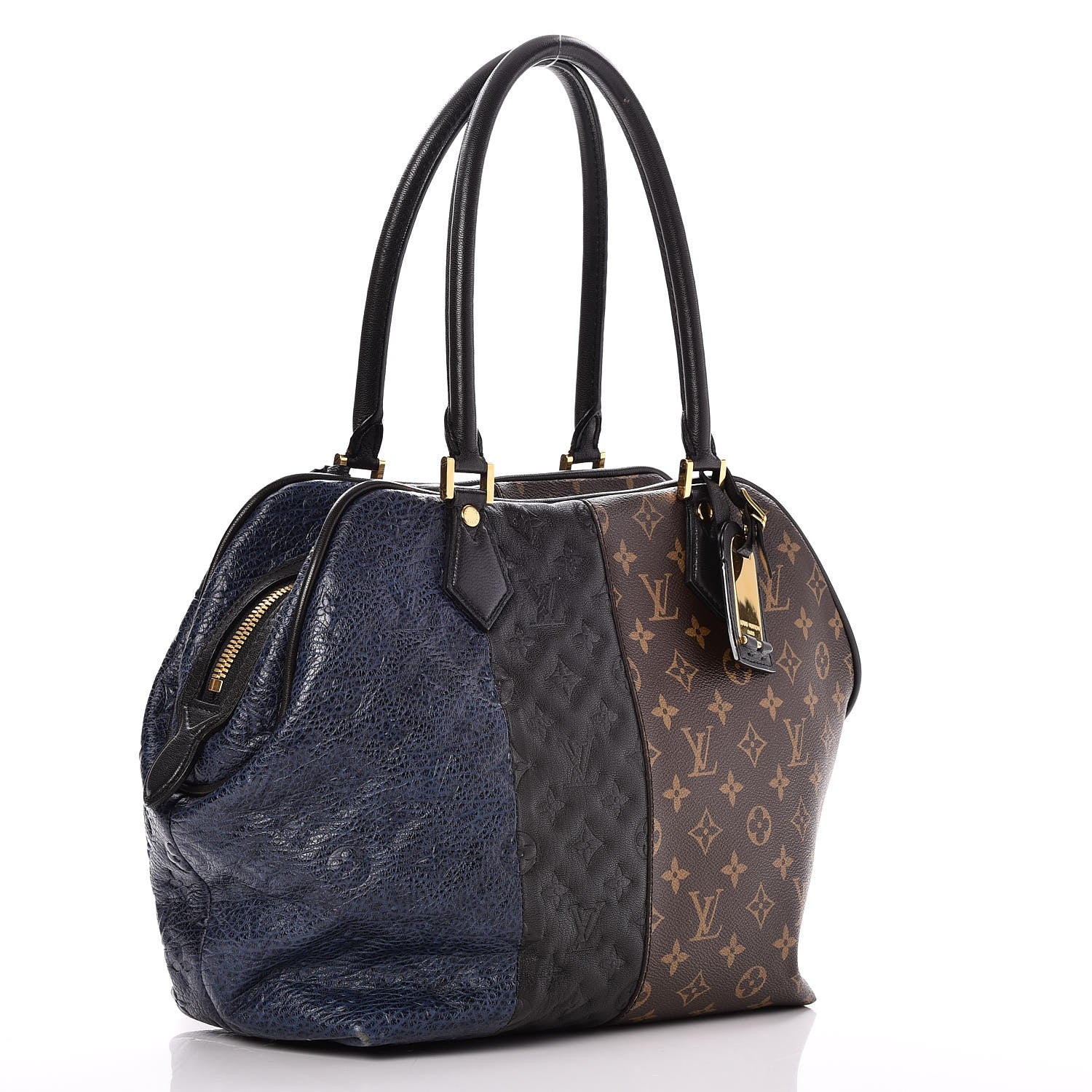 Louis Vuitton Monogram Stripes Medium Bag Marine 2 of 6